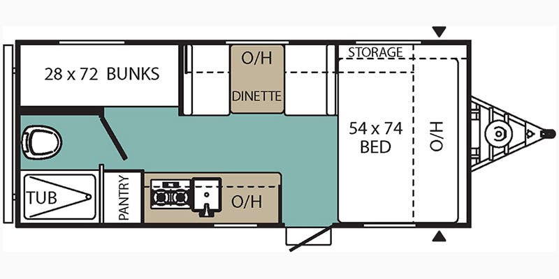 Used 2018 Forest River Viking 17BH