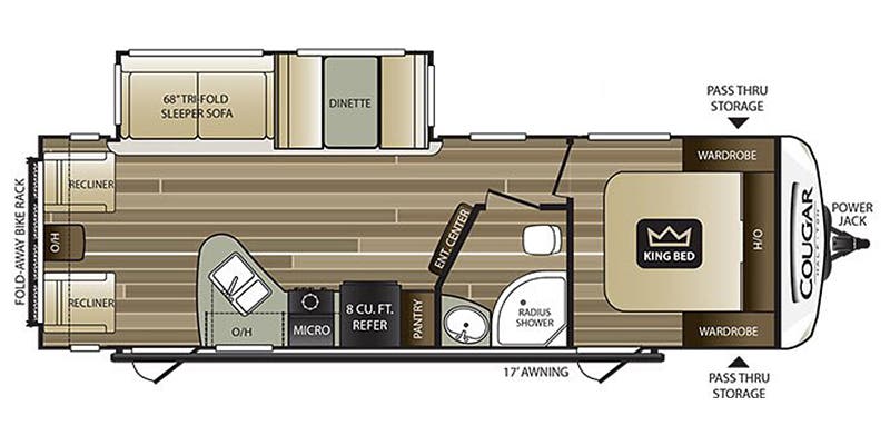 Used 2018 Keystone COUGAR 27SABWE