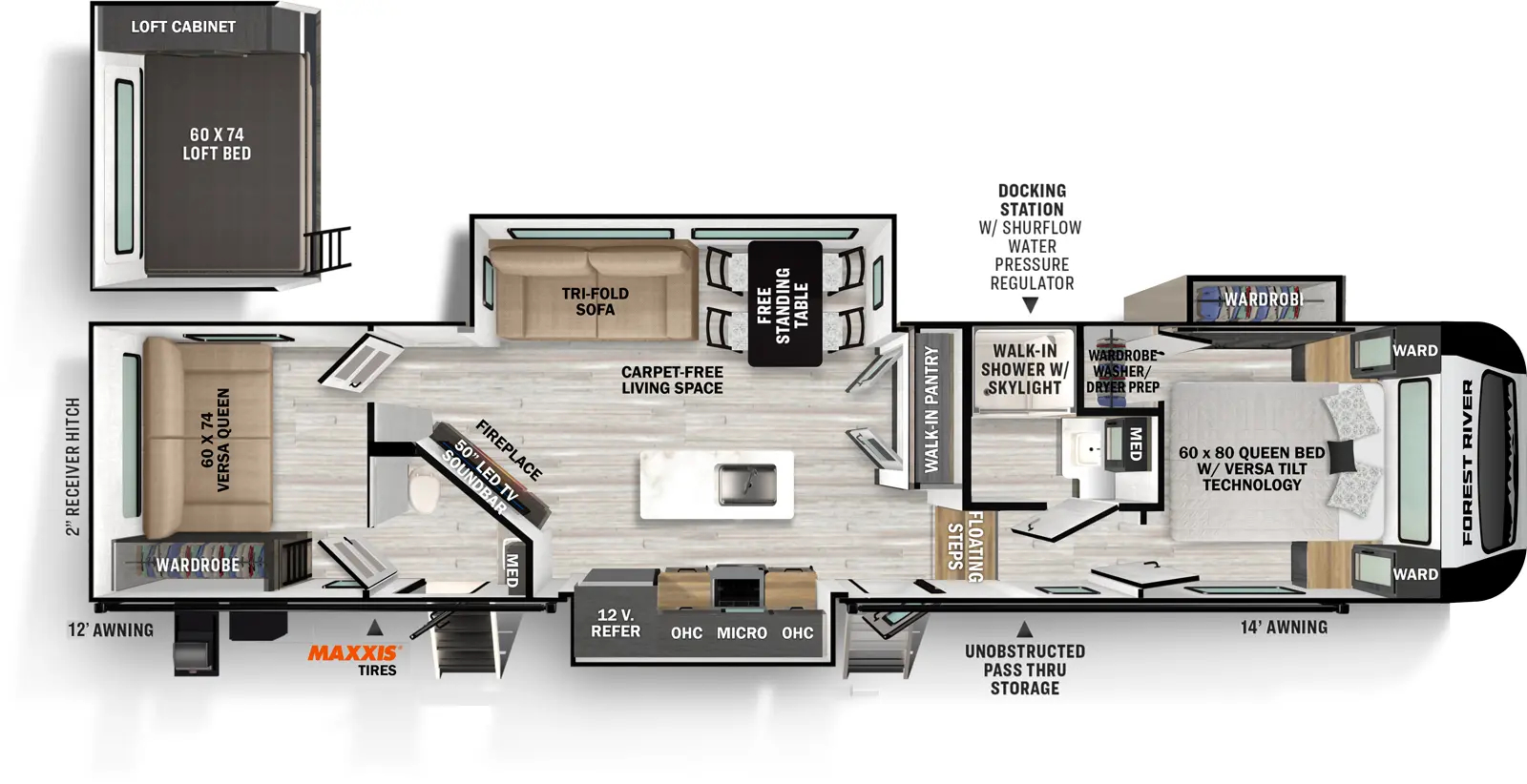 New 2025 Forest River IMPRESSION 330 BH