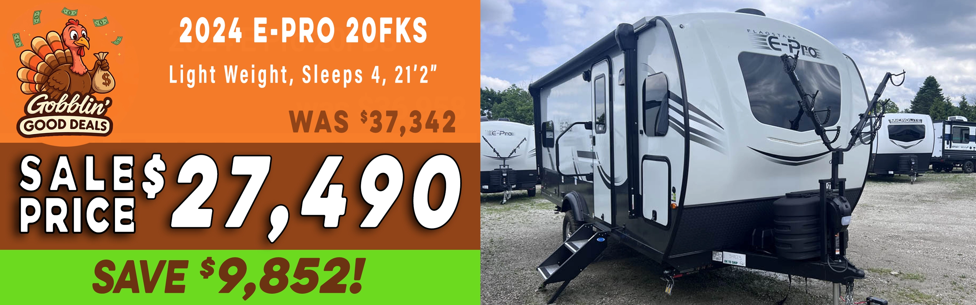 E Pro 20FKS Light Weight Camper