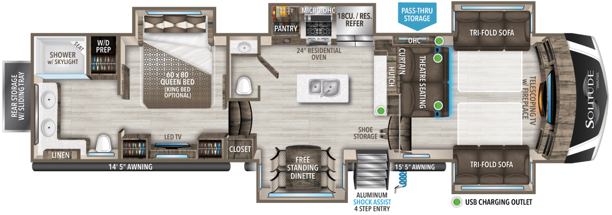 SOLD NEW 2022 GRAND DESIGN SOLITUDE 380FL-R | Bossier City, LA