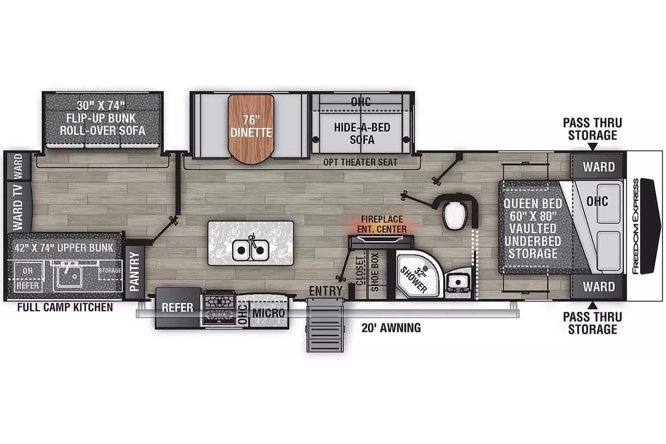 New 2024 Coachmen Freedom Express 320 Bhds 320bhds 