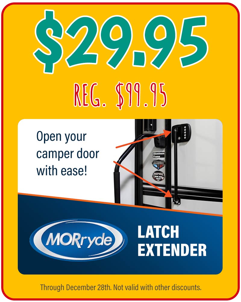 Door latch extender by Morryde, regularly $99.95, sale: $29.95