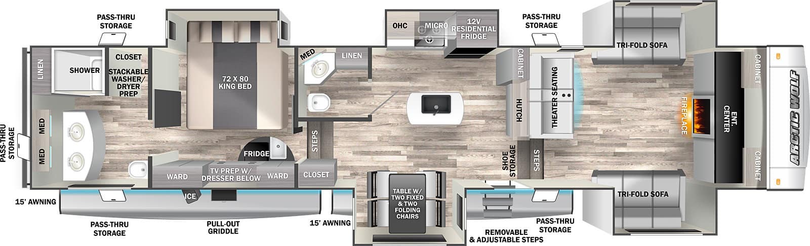 SOLD NEW 2023 Forest River Cherokee Arctic Wolf 3910 SUITE | Chehalis, WA