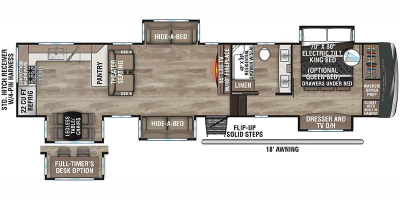 floorplan image of 2024 DURANGO GOLD 391 RKF