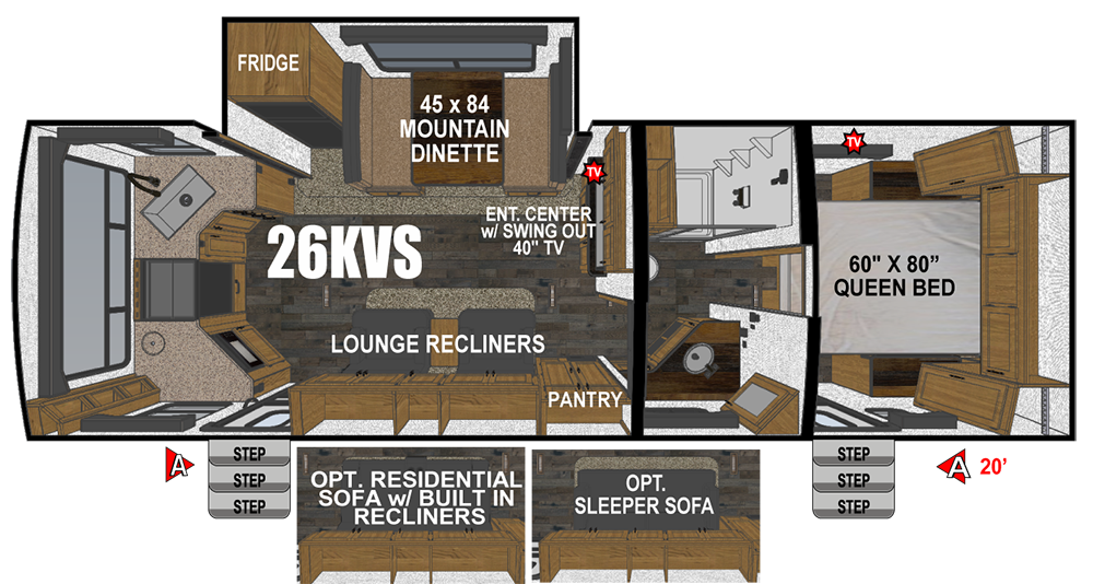 NEW 2025 Outdoors Rv TIMBER RIDGE 26KVS T | Missoula, MT