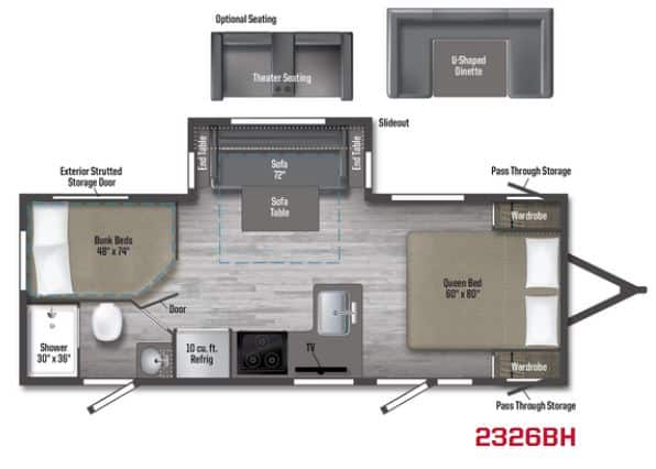 NEW 2024 Winnebago Minnie 2326BH