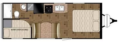 floorplan image of 2014 HEARTLAND PROWLER LYNX 22LX