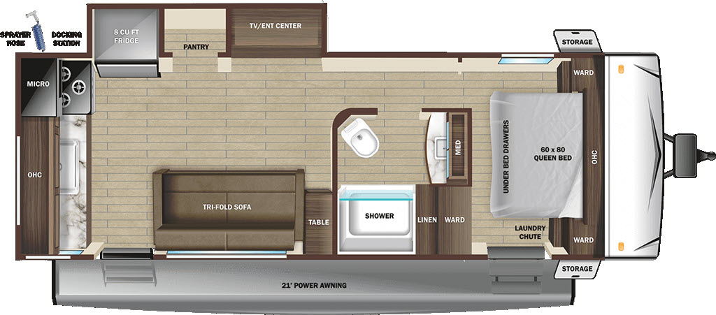 floorplan image of 2022 HIGHLAND RIDGE RANGE LITE 232MD