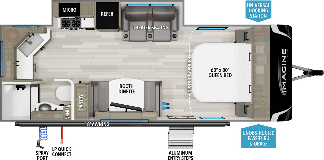 floorplan image of 2025 GRAND DESIGN IMAGINE XLS 22MLE