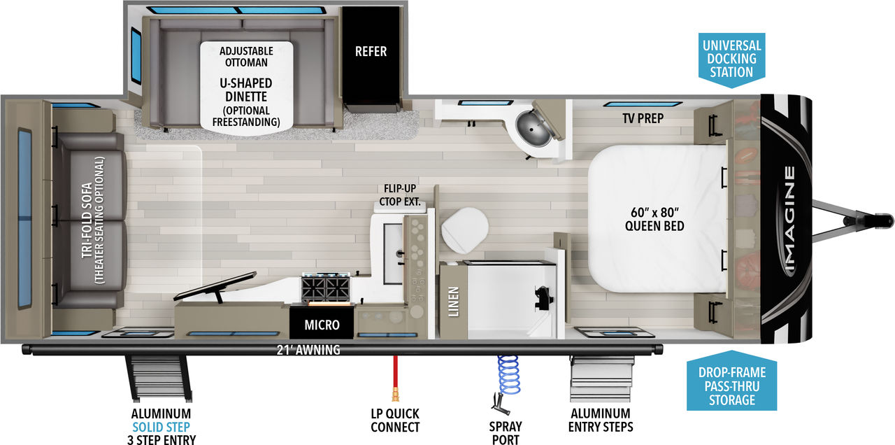 floorplan image of 2025 GRAND DESIGN IMAGINE 2500RL