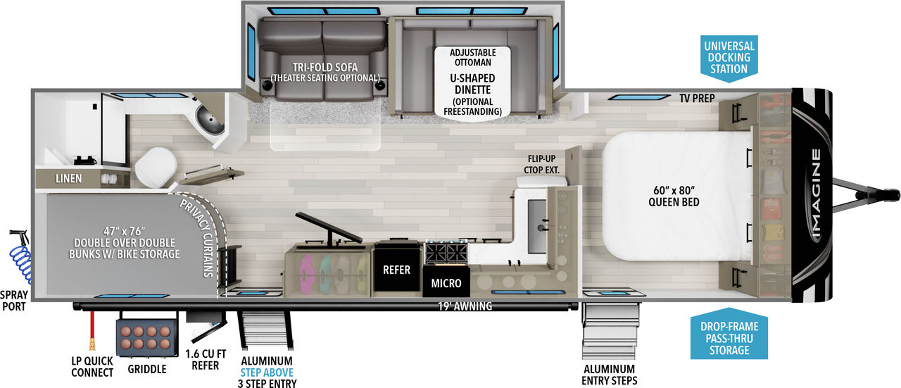 floorplan image of 2025 GRAND DESIGN IMAGINE 2800BH