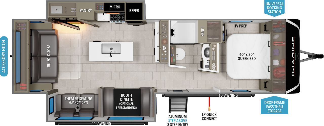 floorplan image of 2025 GRAND DESIGN IMAGINE 2970RL