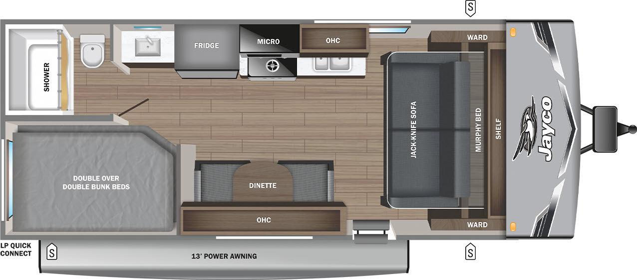 floorplan image of 2025 JAYCO JAY FLIGHT SLX 211MB