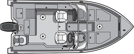 floorplan image of 2025 SMOKERCRAFT ADVENTURER 178 DC