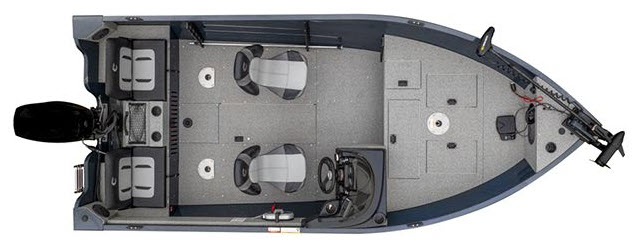 floorplan image of 2025 CRESTLINER KODIAK 1650 SC