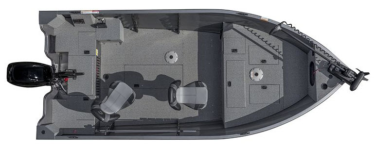 floorplan image of 2025 CRESTLINER KODIAK 1650 TILLER