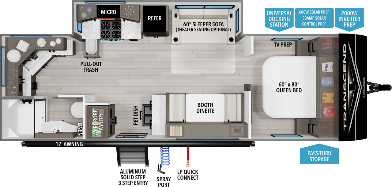 floorplan image of 2025 GRAND DESIGN TRANSCEND XPLOR 25MLX