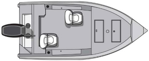 floorplan image of 2025 SMOKERCRAFT ANGLER 14 TL