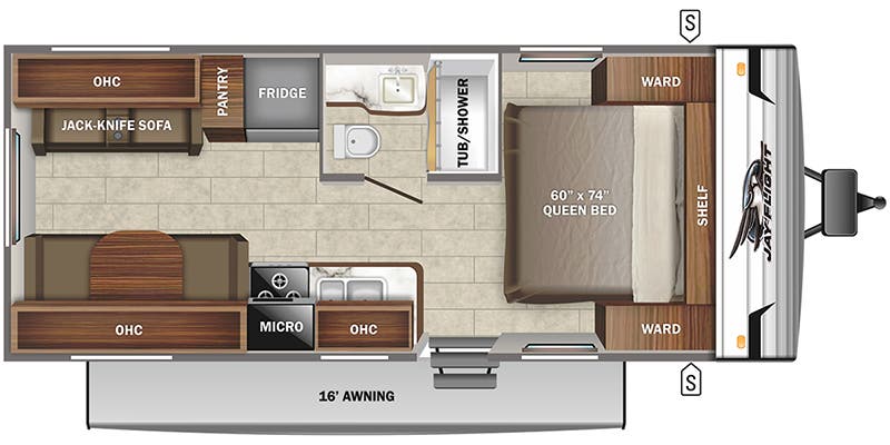 USED 2022 JAYCO JAY FLIGHT SLX 212QB